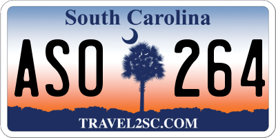 SC license plate ASO264