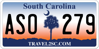 SC license plate ASO279