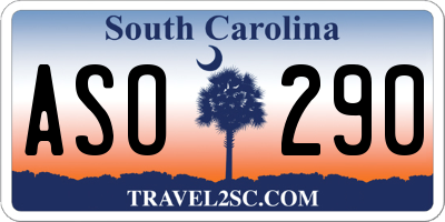 SC license plate ASO290