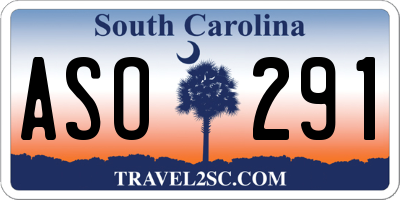 SC license plate ASO291