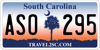 SC license plate ASO295