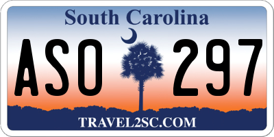 SC license plate ASO297