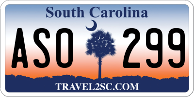 SC license plate ASO299