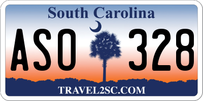 SC license plate ASO328