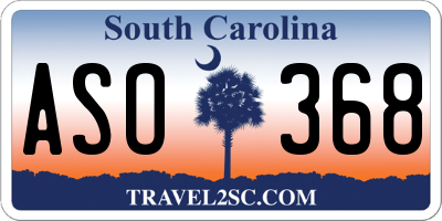 SC license plate ASO368