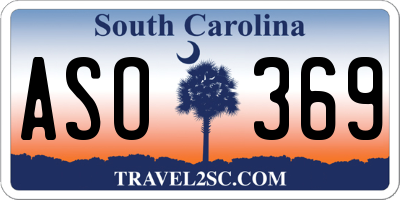 SC license plate ASO369
