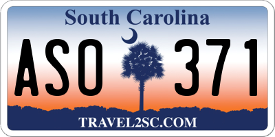 SC license plate ASO371