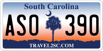 SC license plate ASO390