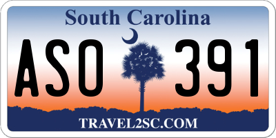 SC license plate ASO391