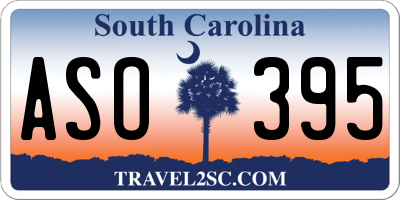 SC license plate ASO395