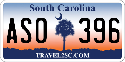 SC license plate ASO396