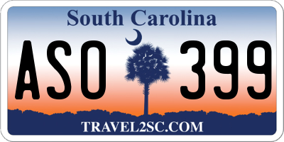 SC license plate ASO399