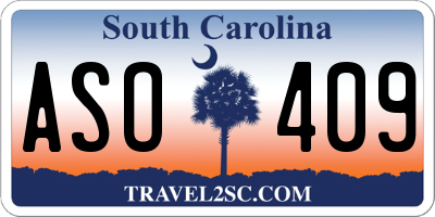 SC license plate ASO409