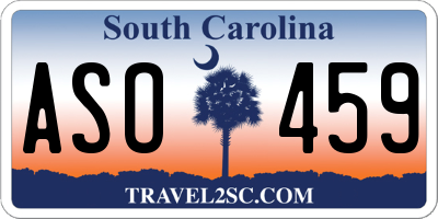 SC license plate ASO459