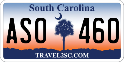 SC license plate ASO460