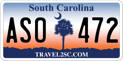 SC license plate ASO472