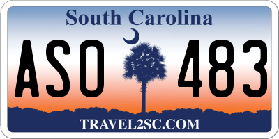 SC license plate ASO483