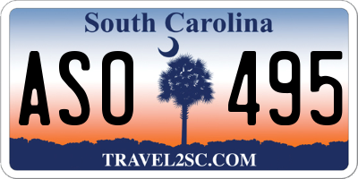 SC license plate ASO495
