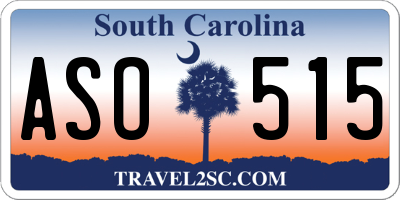 SC license plate ASO515