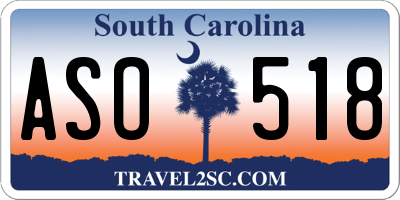 SC license plate ASO518