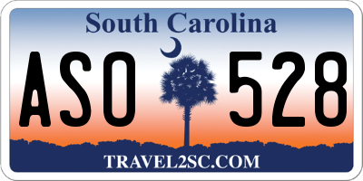 SC license plate ASO528