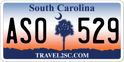 SC license plate ASO529
