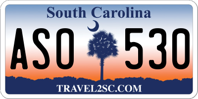 SC license plate ASO530