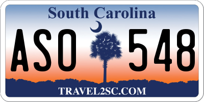 SC license plate ASO548
