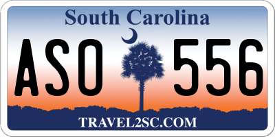 SC license plate ASO556