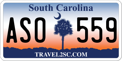SC license plate ASO559