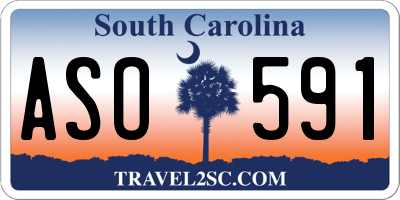 SC license plate ASO591