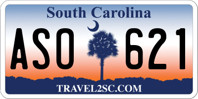 SC license plate ASO621