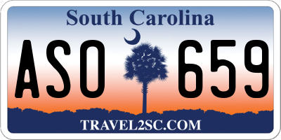 SC license plate ASO659
