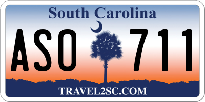 SC license plate ASO711