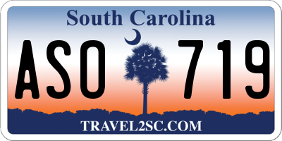 SC license plate ASO719