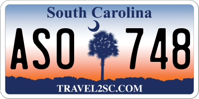 SC license plate ASO748