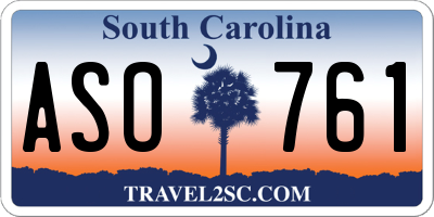 SC license plate ASO761