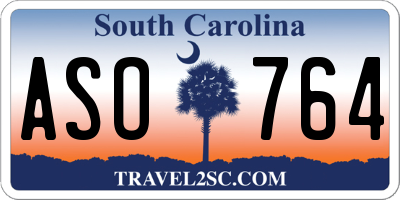 SC license plate ASO764