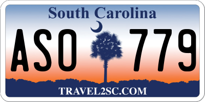 SC license plate ASO779