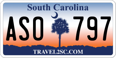 SC license plate ASO797