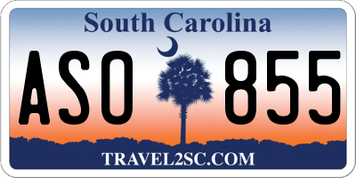 SC license plate ASO855