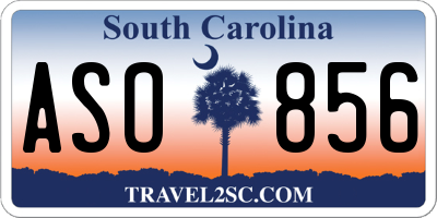 SC license plate ASO856
