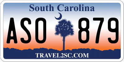 SC license plate ASO879