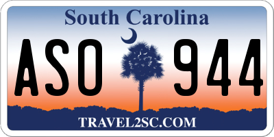 SC license plate ASO944