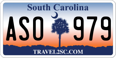 SC license plate ASO979