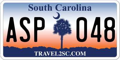 SC license plate ASP048