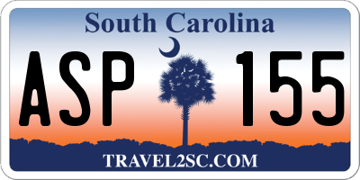 SC license plate ASP155
