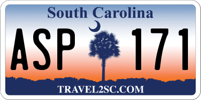 SC license plate ASP171