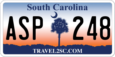 SC license plate ASP248