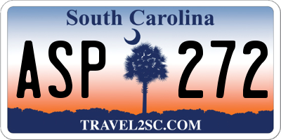 SC license plate ASP272